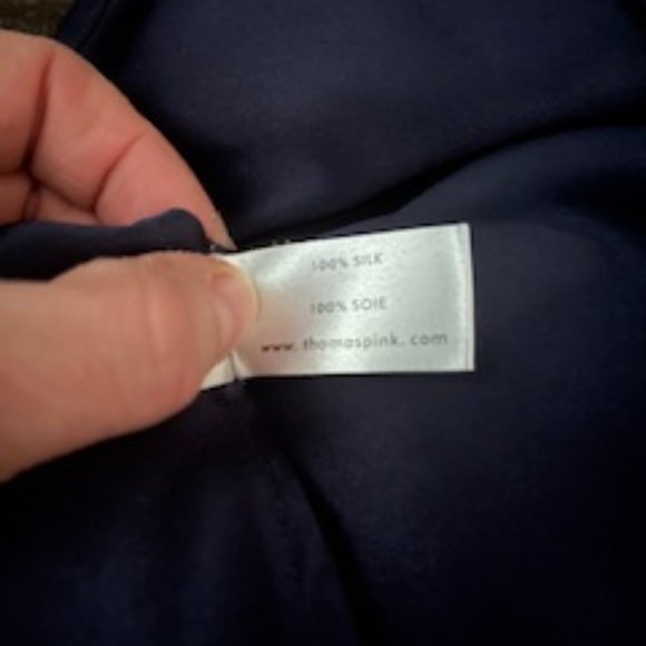 Thomas Pink London - Silk Top - Navy - Picture 5 of 7